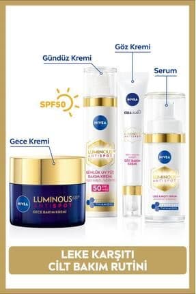 Luminous630 Thiamidol Etkili Leke Karşıtı Serum 30ml,gündüz Krem 40ml, Gece Krem 50ml, Göz Kremi15ml