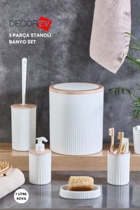 Lüks 5'li Banyo Seti Şık Tasarımlı Banyo Takımı