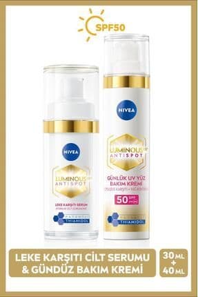 Luminous630 Thiamidol Etkili Leke Karşıtı Cilt Serumu30ml Ve Güneş Korumalı Gündüz Kremi 40ml,spf50