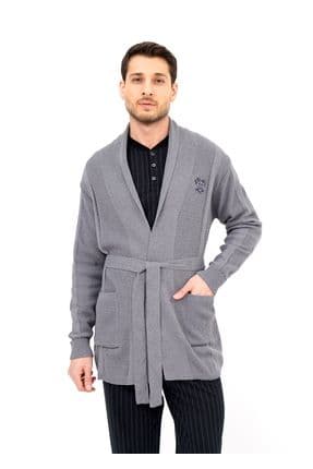 Ds Damat Çizgi Desen Pijama Triko Rob Set 3 ' lü SİYAH-GRİ
