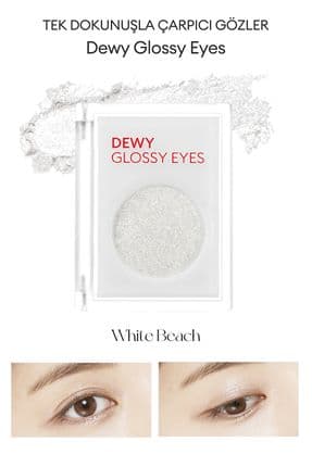 Nemli Bitiş Ve Işıltılı Görünüm Sunan Göz Farı M Dewy Glossy Eyes (WHİTE BEACH)