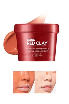 Yağlanma Ve Gözenek Karşıtı Kırmızı Kil Maskesi Amazon Red Clay Pore Mask
