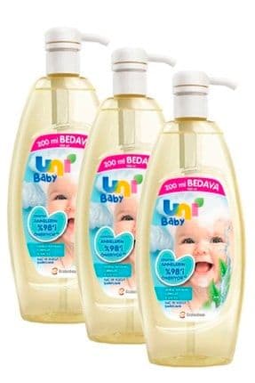 Şampuan Boyasız Pompalı Bebekler İçin 3'lü Set 900 ml