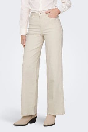 Only Onlmadison Streç Pamuklu Wide Leg Yüksek Bel Geniş Paça Jeans KOT PANTOLON 15310632