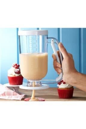 Pankek Dağıtıcı Hamur Porsiyonlayıcı Şekillendirici 900 ml Dökme Aparatı - Renkli