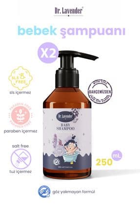 Dr. Lavender Bitkisel Lavanta Yağlı Bebek Şampuanı 250 ml Rahatlatıcı Uyku Şampuanı 2'li Rahatlatıcı