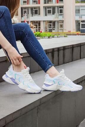 29907 Beyaz Kadın Sneaker Günlük Spor Ayakkabı