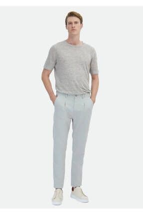 Gri Desenli Dokuma Jogging Fit Casual Pamuk Karışımlı Pantolon