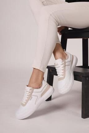 27783 Beyaz Kadın Sneaker Günlük Spor Ayakkabı