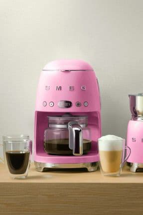 50's Retro Style Pembe Filtre Kahve Makinesi Dcf02pkeu