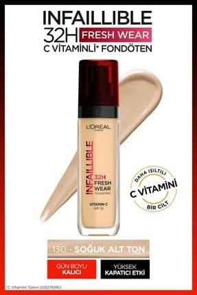 L'oréal Paris Infaillible 32h Fresh Wear C Vitaminli Fondöten - 130 True Beige