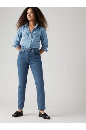 501 Orj Women Local Tr Shout Out Stone Med Indigo Kadın Jeans A7742-0014