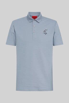 Boss Polo Yaka Erkek T-Shirt Gri