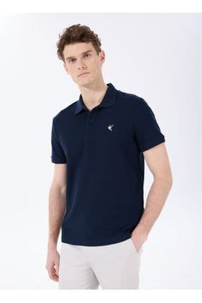 Düz Lacivert Erkek Polo T-Shirt F5SM-TST 2779