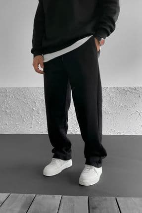 Erkek Baggy Yazlık 3 Iplik Bol Kesim Düz Paça Mevsimlik Eşofman Altı Rf0361