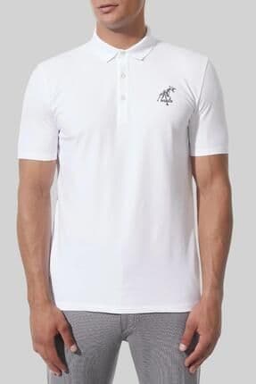 Boss Polo Yaka Erkek T-Shirt Beyaz