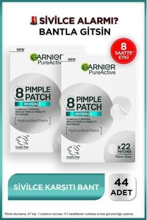 Pimple Patch 44'lü Sivilce Bandı / Hidrokolloid Bant / Akne Karşıtı 44lü Bant