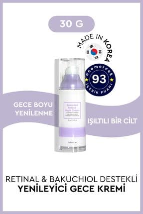 Retinal & Bakuchiol Destekli Yenileyici Gece Kremi 30g