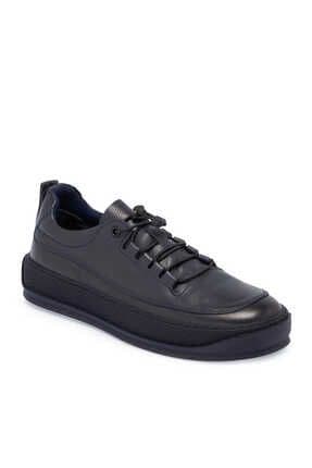 Lacivert Hakiki Deri Erkek Sneaker - E24s1ay57137-a31