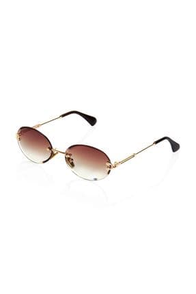 Amalfi Brown Metal Unisex Güneş Gözlüğü