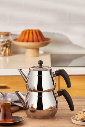 Luna Midi Çaydanlık Takımı Inox 1.0-1.6lt