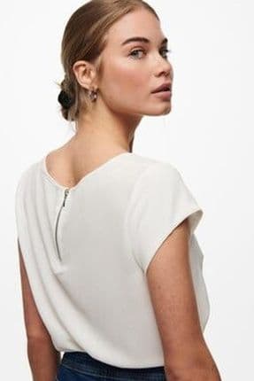 Onlvıc S/s Solıd Top Noos Ptm Kadın Beyaz T-shirt - 15142784