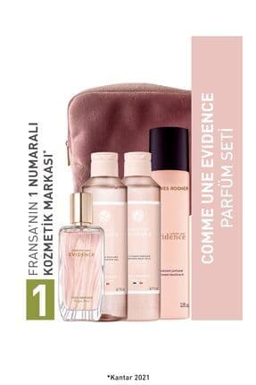Comme Une Evidence Kadife Çantalı Küçük Boy Parfüm - Deodorant Vücut Seti-9916722