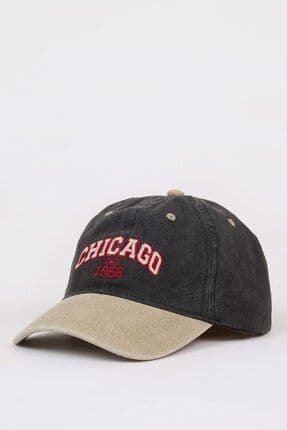 Erkek Çocuk Nakışlı Jean Cap Şapka D5315a825sm