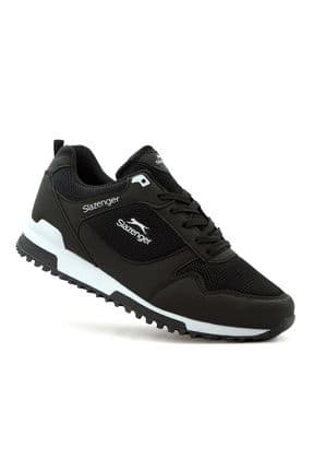 Azez Siyah Beyaz Unisex Rahat Sneaker Spor Ayakkabı