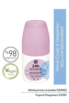 Ter Kokusu Önleyici 24 Saat Etkili Kadın Roll-On Deodorant- Pamuk Çiçeği&Ebegümeci-56315