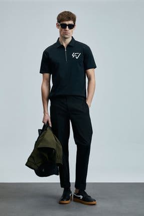 Slash Smart Erkek Polo Tişört Siyah