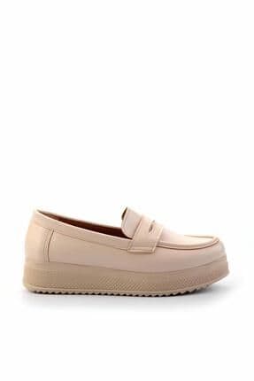 Bej Kadın Loafer Ayakkabı K01311777709