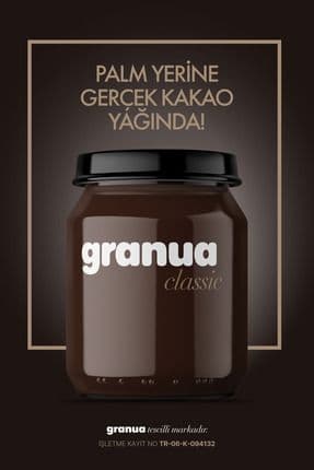 — Classic | Doğal Kakao Yağında Sürülebilir Sütlü Çikolatalı Fındık Kreması 400gr