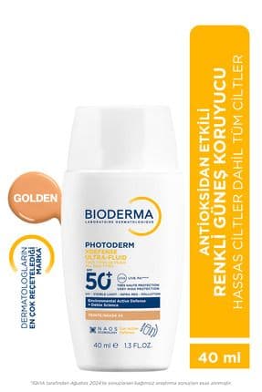 Photoderm XDefense Spf50+ Tüm Cilt Tipleri Antioksidan Etkili Renkli Güneş Kremi Golden 40 ml