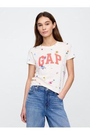 Kadın Orange Kıss Neon Logo T-shirt