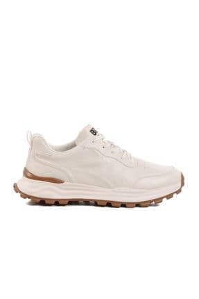 Beyaz Memory Foam Hakiki Deri Erkek Spor Ayakkabı 250427 M