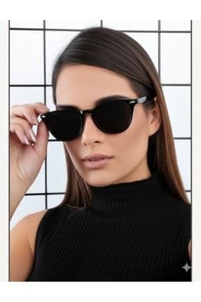 Siyah Çerçeveli Güneş Gözlüğü Trend Unisex Güneş Gözlüğü Retro Oval Güneş Gözlüğü