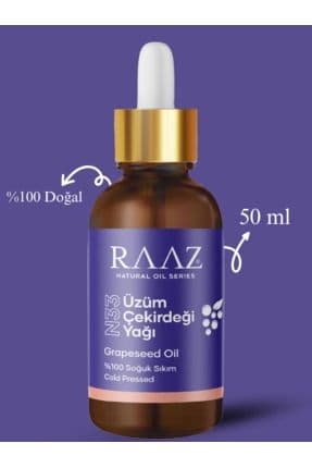 Üzüm Çekirdeği Yağı 50 ml ( %100 Saf, Doğal Ve Soğuk Sıkım )
