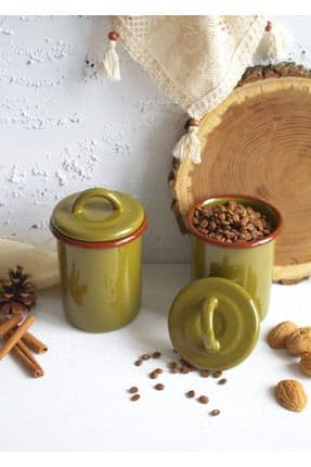 Emaye Baharatlık 850 ml Kavanoz Baharatlık Seti Saklama Kabı