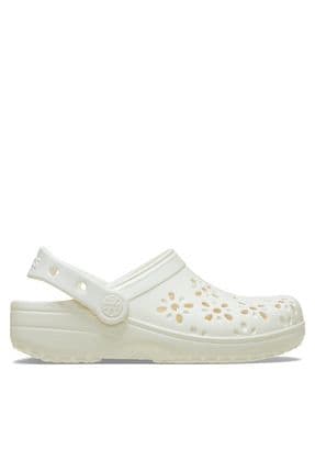 Classic Floral Cut Out Clog Kadın Terlik