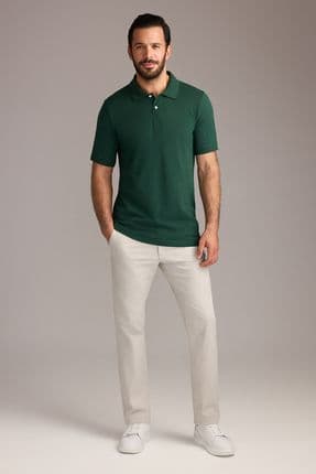 Slim Fit Dar Kesim Likralı Kanvas / Chino Pantolon