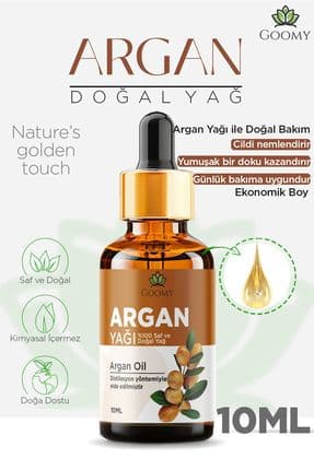 Argan Yağı Soğuk Sıkım 10 ml %100 Saf ve Doğal Argania Spinosa Oil