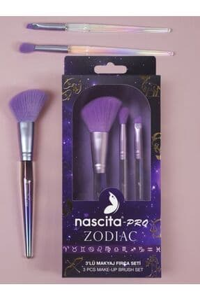 Pro Zodiac Günlük 3'lü Makyaj Fırça Seti - 138