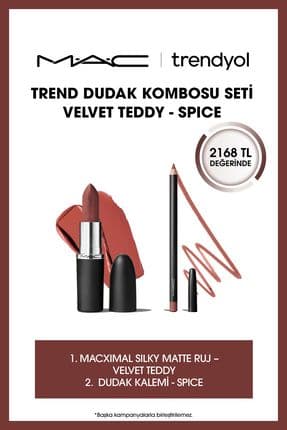 Trend Dudak Kombosu Seti Velvet Teddy - Spice