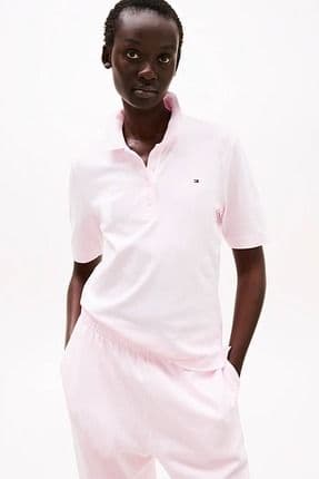 Kadın Th Pique 1985 Polo T-Shirt - Pembe