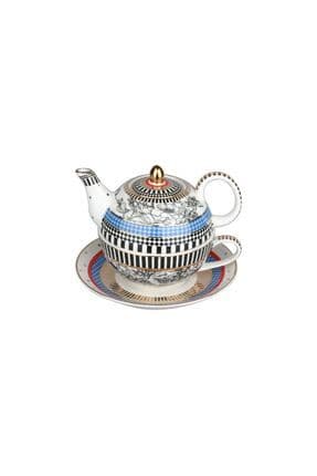 Maggey New Bone China Porselen Demlik ve Fincan Seti