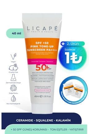 Yüksek Korumalı Renk Tonu Eşitleyici Pembe - Pink Güneş Kremi 40 ml