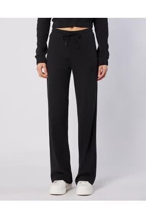 Leda Pant Kadın Siyah Comfort Fit Eşofman Altı