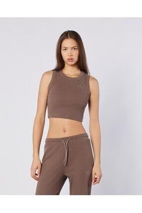 Leda Tank Kadın Kahverengi Regular Fit Atlet