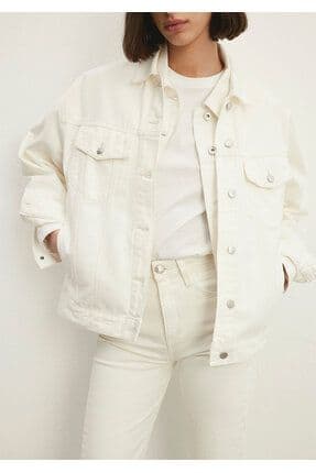 Luna 90lar Kırık Beyaz Jean Ceket 1110177-84112